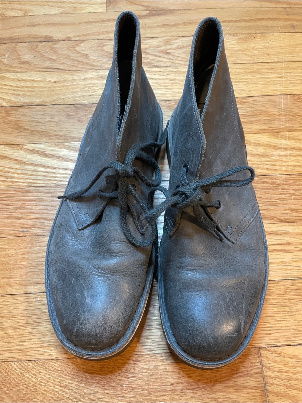 Clarks Men's Bushacre Grey Size 7 EU 39.5 Chukka Boots